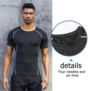 Custom Quality Design Spandex Compression Fitness Training Wear Basketball Sport Running Shirt