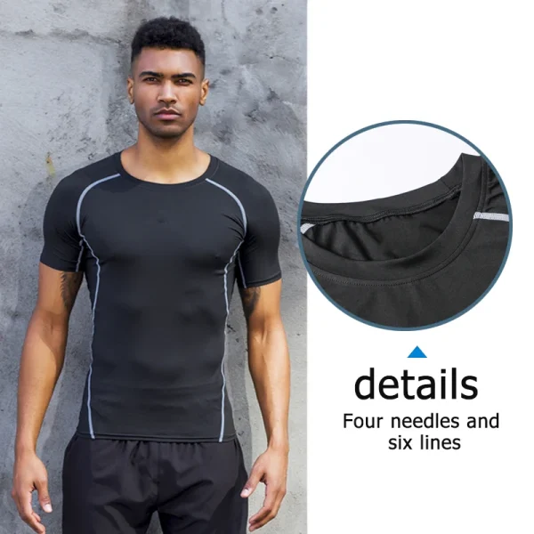 Custom Quality Design Spandex Compression Fitness Training Wear Basketball Sport Running Shirt