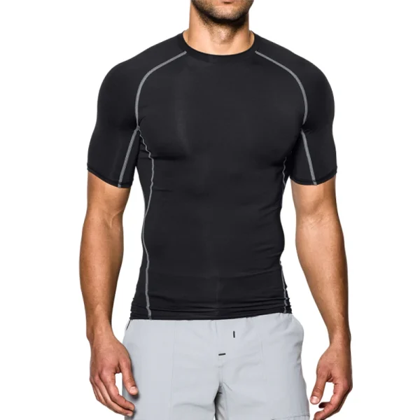 Custom Quality Design Spandex Compression Fitness Training Wear Basketball Sport Running Shirt - Image 5