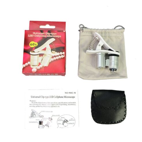 Universal Clip-Type LED Cellphone Microscope