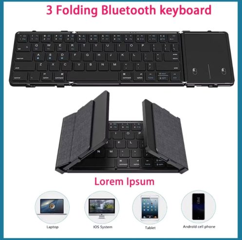 Foldable Bluetooth keyboard